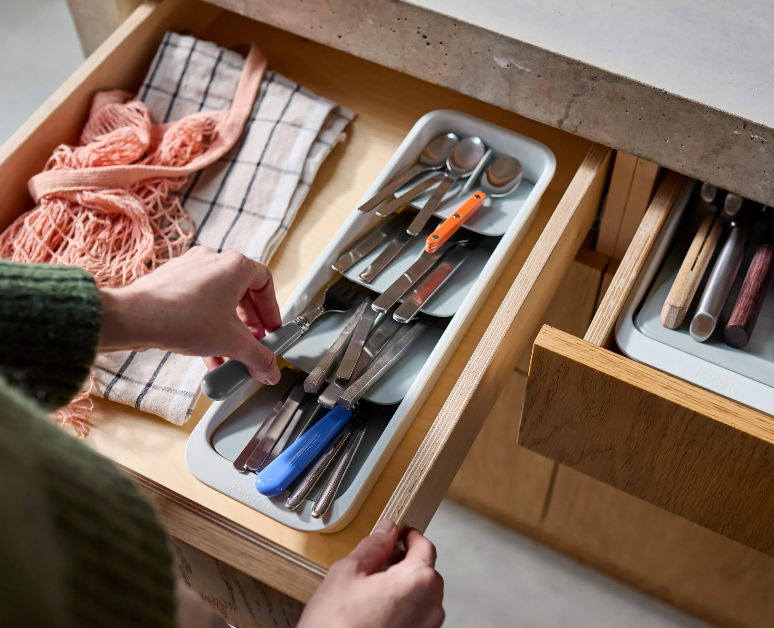 2-piece DrawerStore™ Cutlery & Knife Organizer Set - Image 4