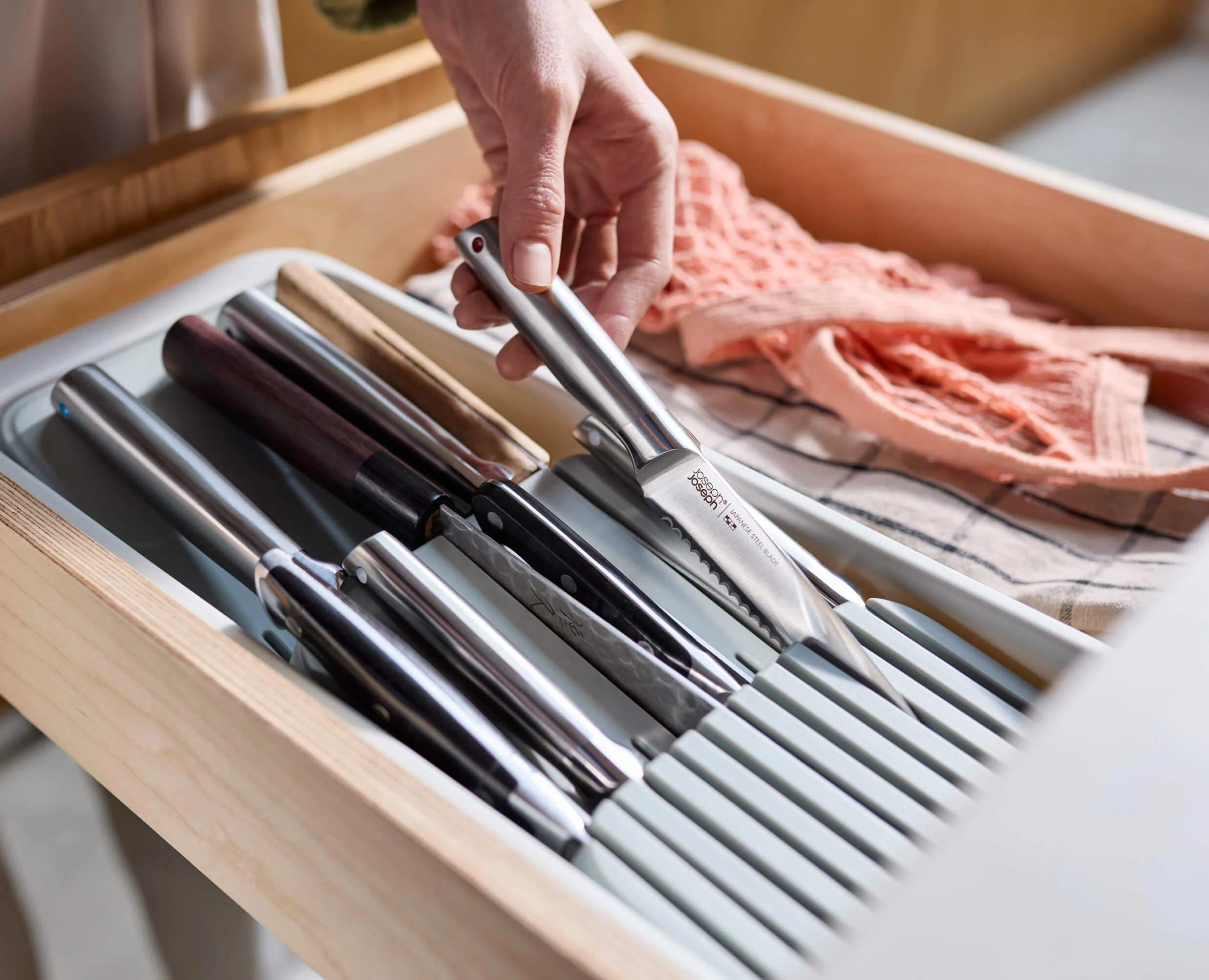 2-piece DrawerStore™ Cutlery & Knife Organizer Set - Image 5