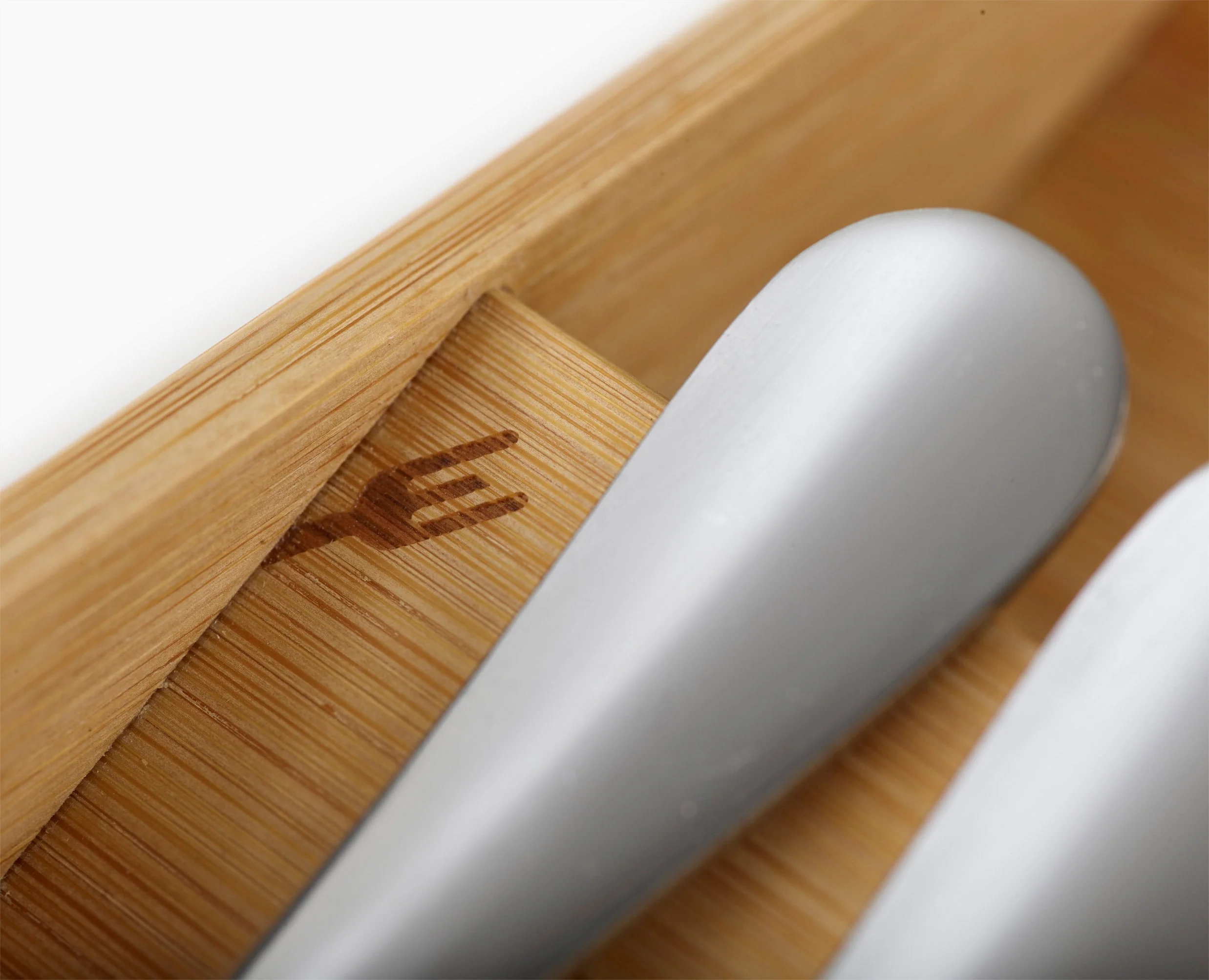 2-piece DrawerStore™ Bamboo Large Cutlery & Knife Organizer Set - Image 7