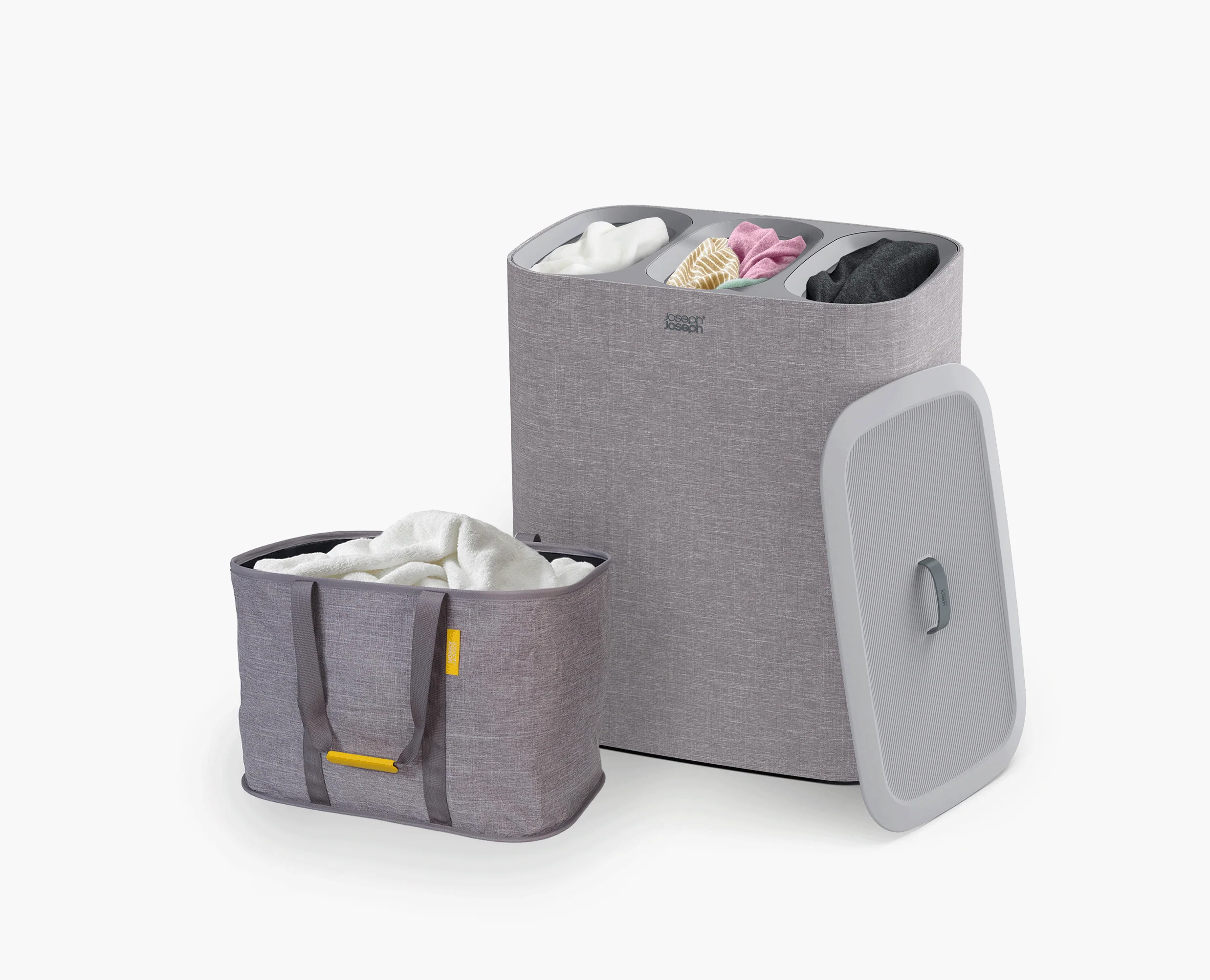 2-piece Gray Tota Trio 90L & Hold-All™ Max 55L Laundry Basket Set - Image 3