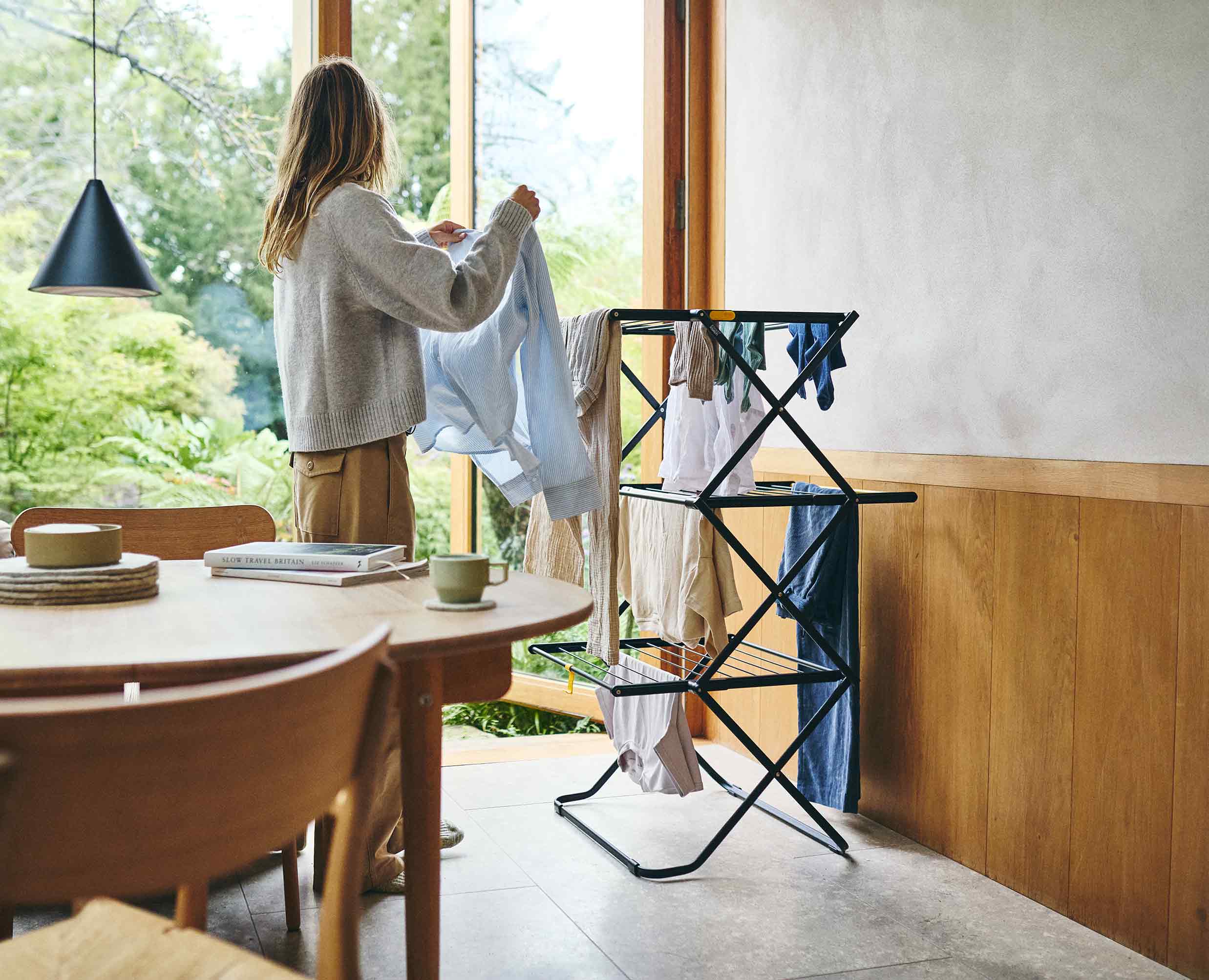 AirFrame™ 16m Folding Drying Rack with Long Garment Hanging Rails - Image 3