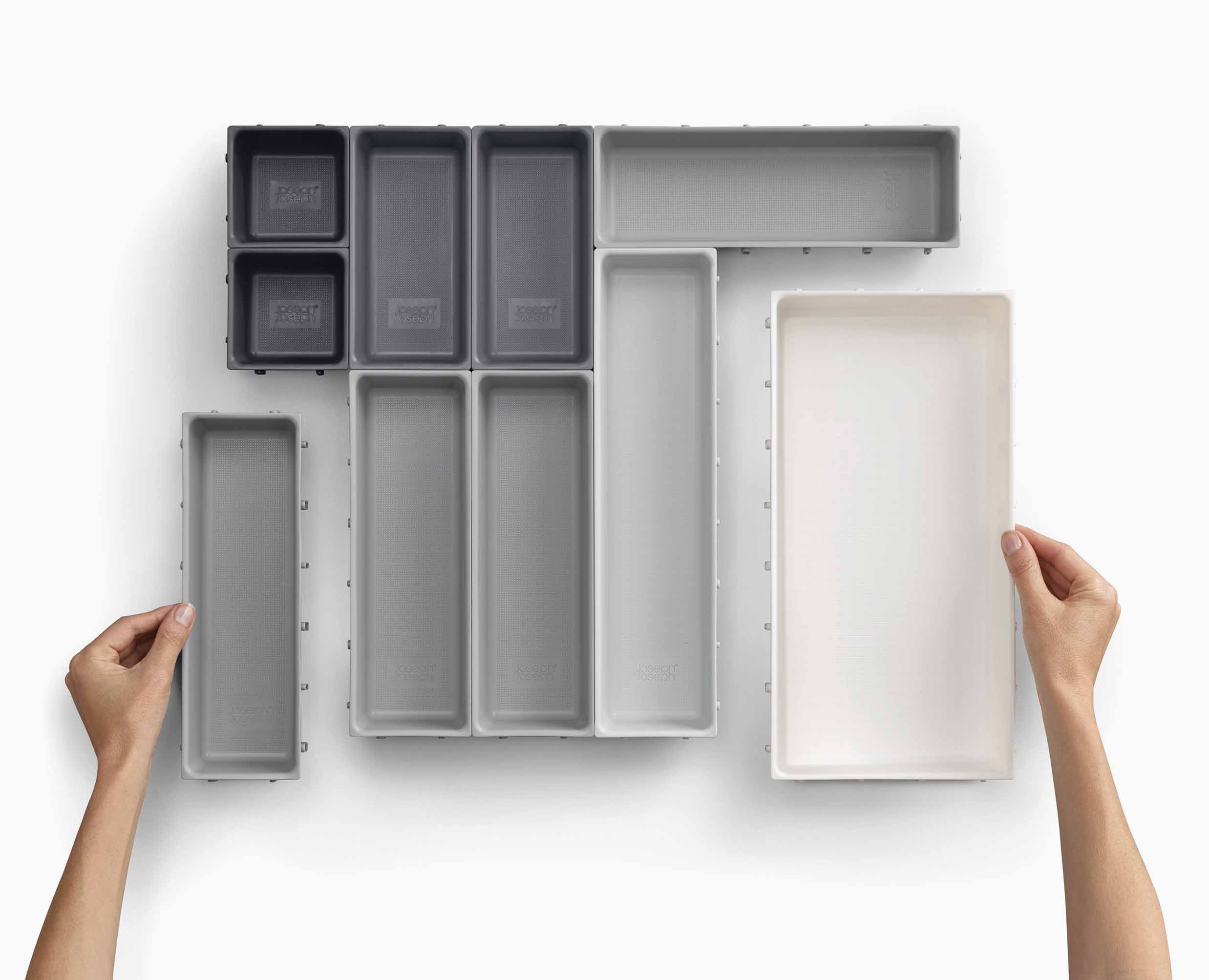 Blox™ 10-piece Gray Drawer Organizer Set - Image 6