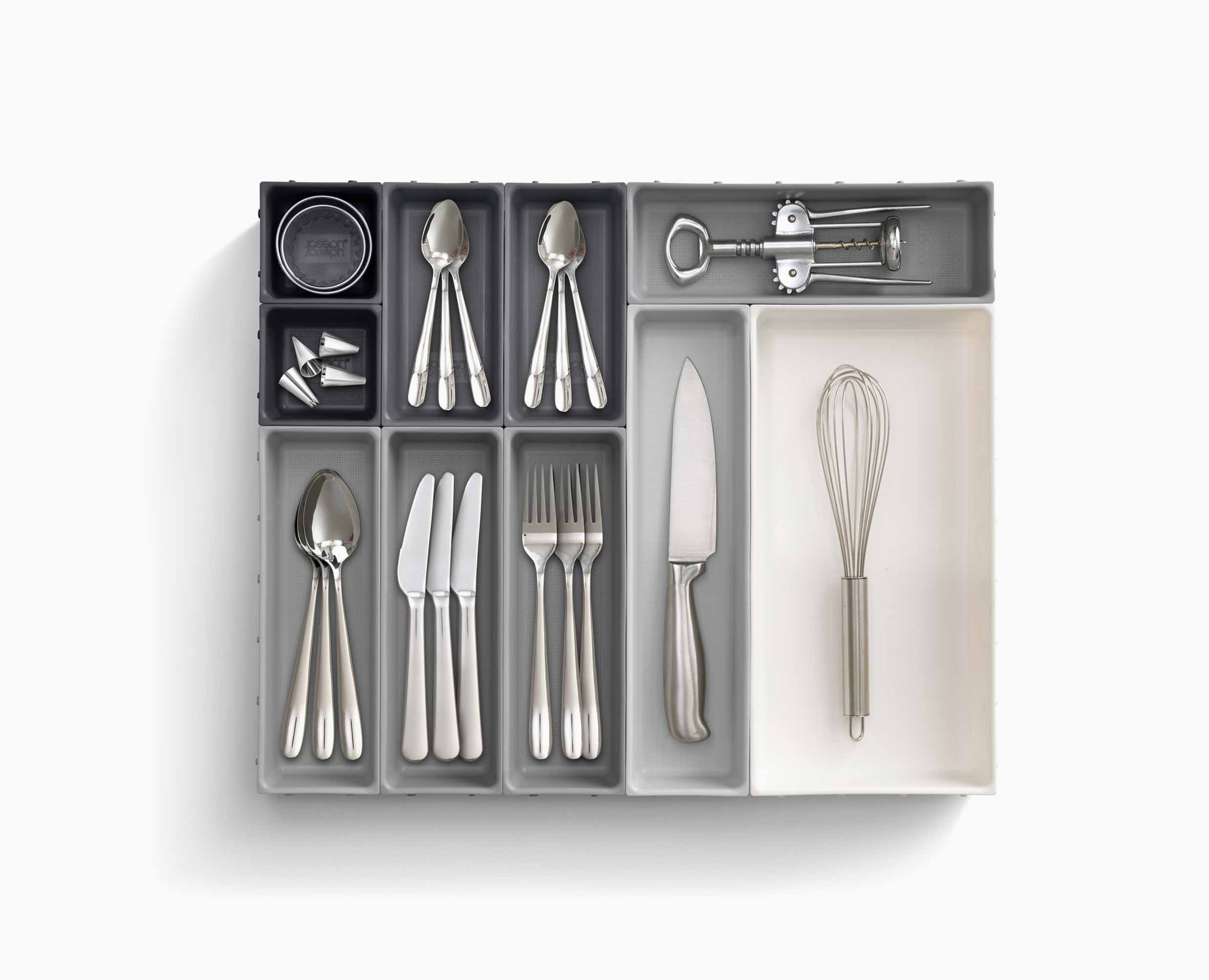 Blox™ 10-piece Gray Drawer Organizer Set - Image 7