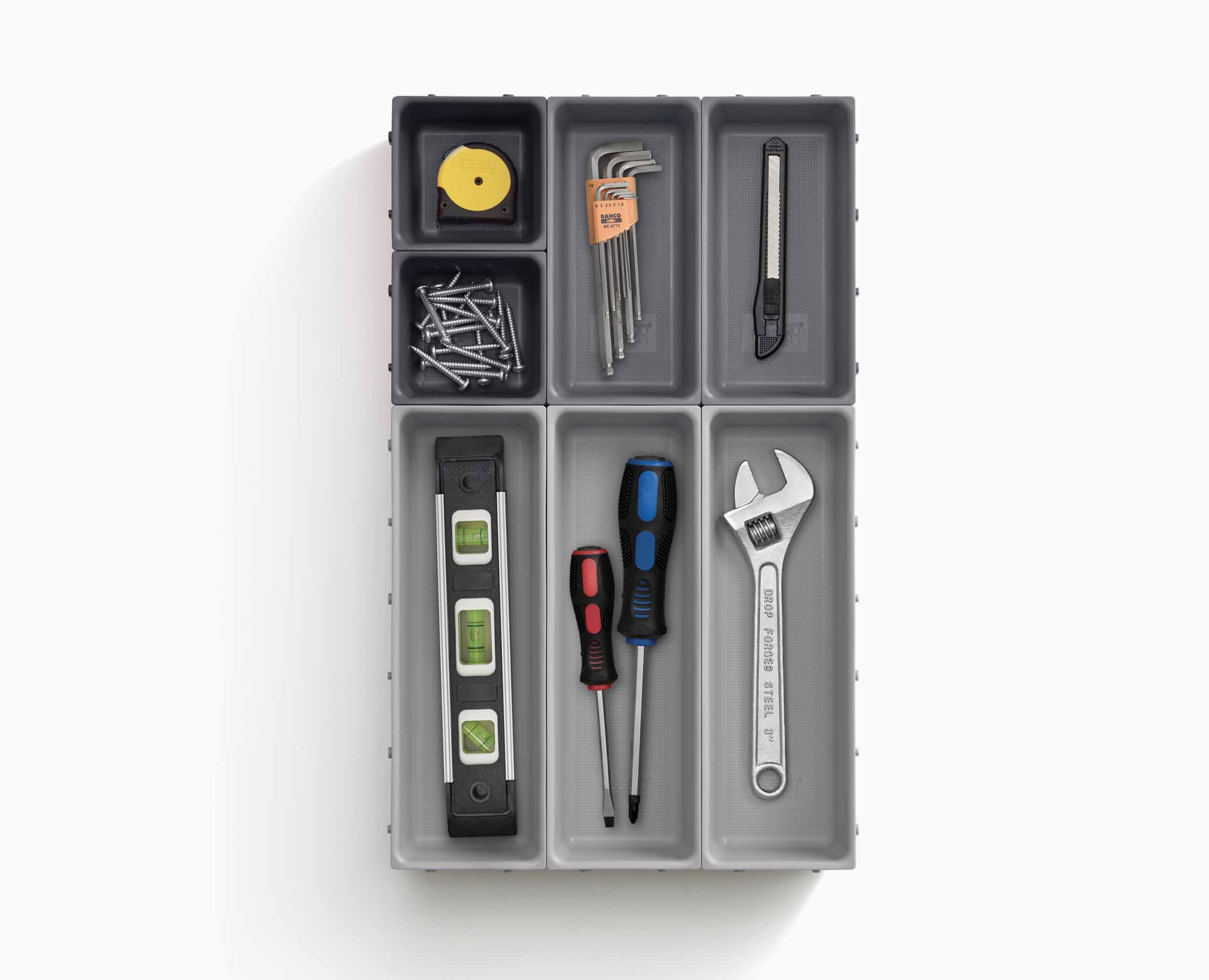 Blox™ 7-piece Gray Drawer Organizer Set - Image 7
