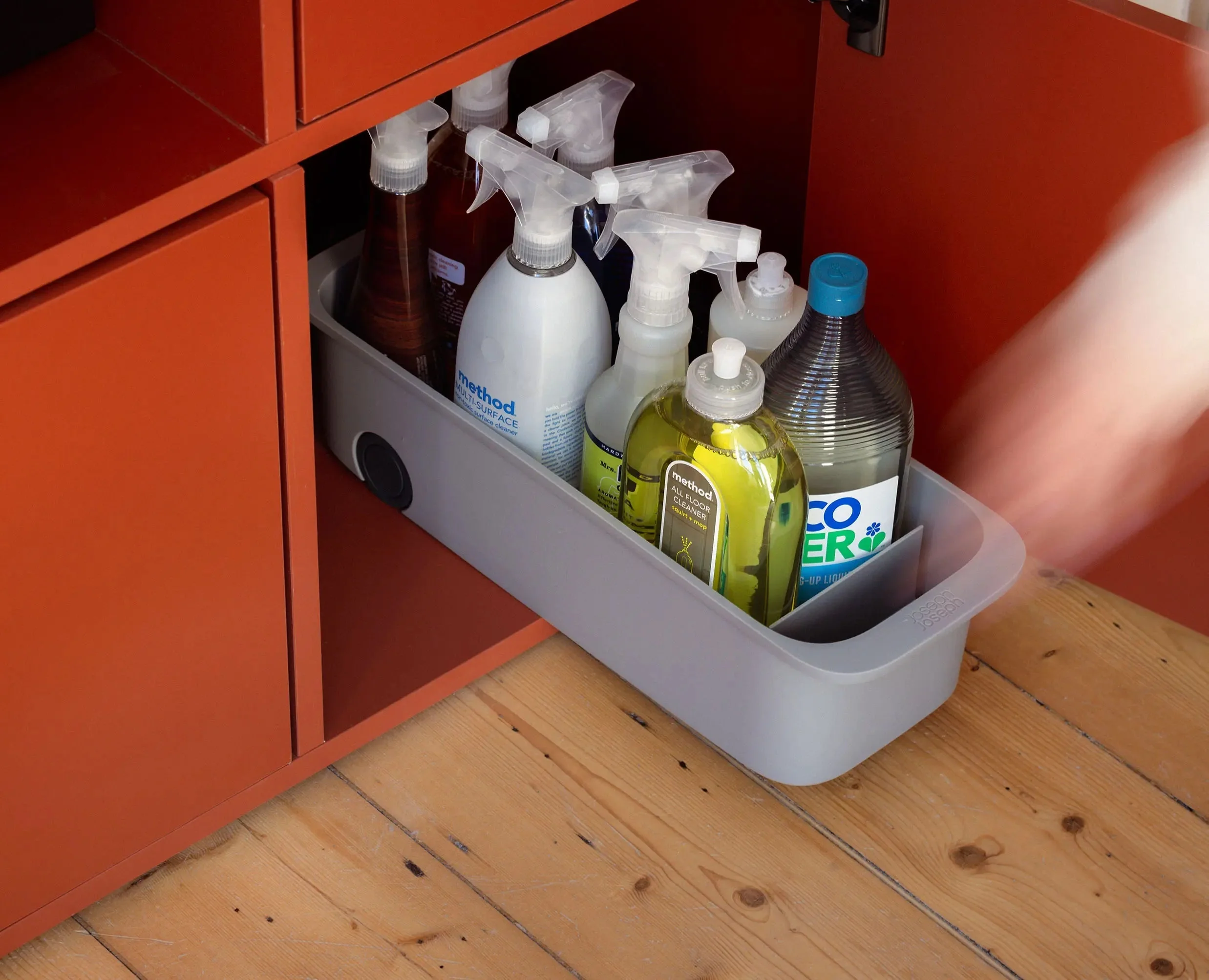 CupboardStore™ Easy-Access Gray Storage Caddy - Image 2