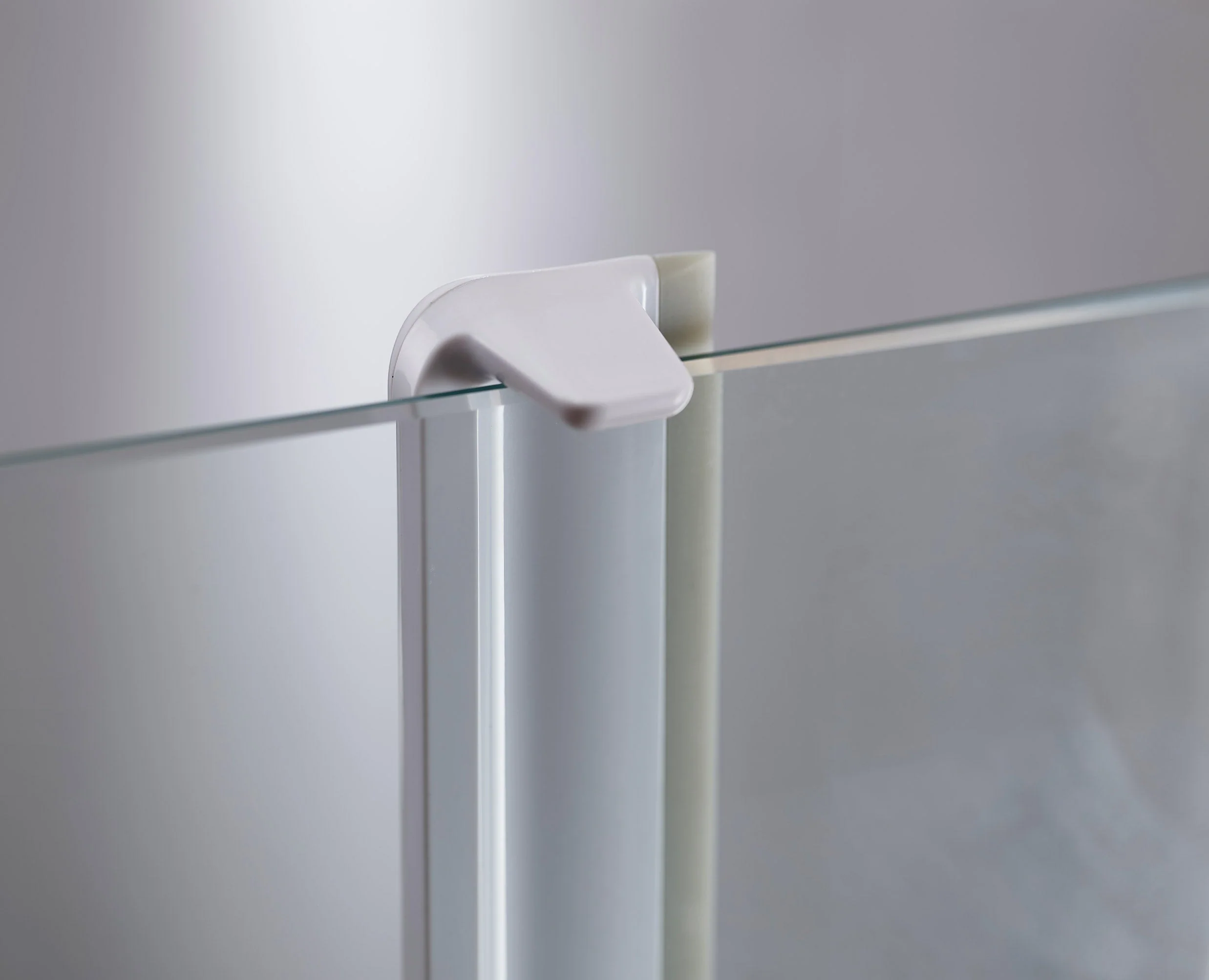 EasyStore™ Pack of 2 Light Gray Shower Squeegees - Image 5