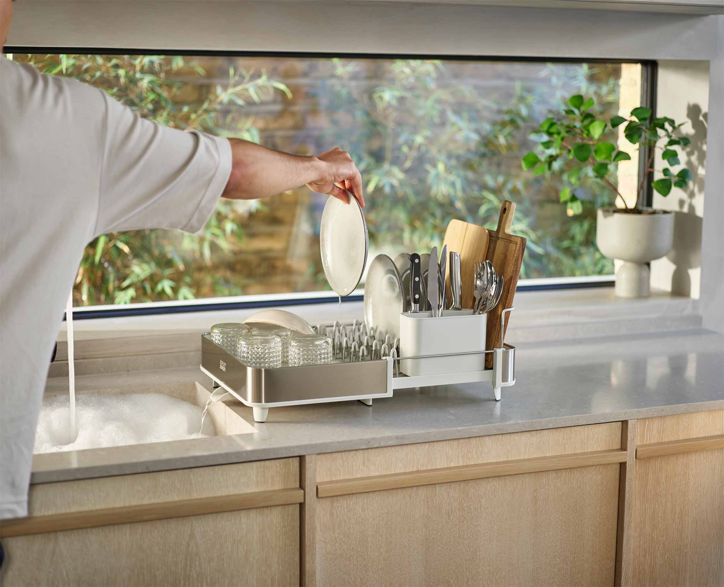 Extend™ Steel Expandable Stone Dish Rack - Image 3
