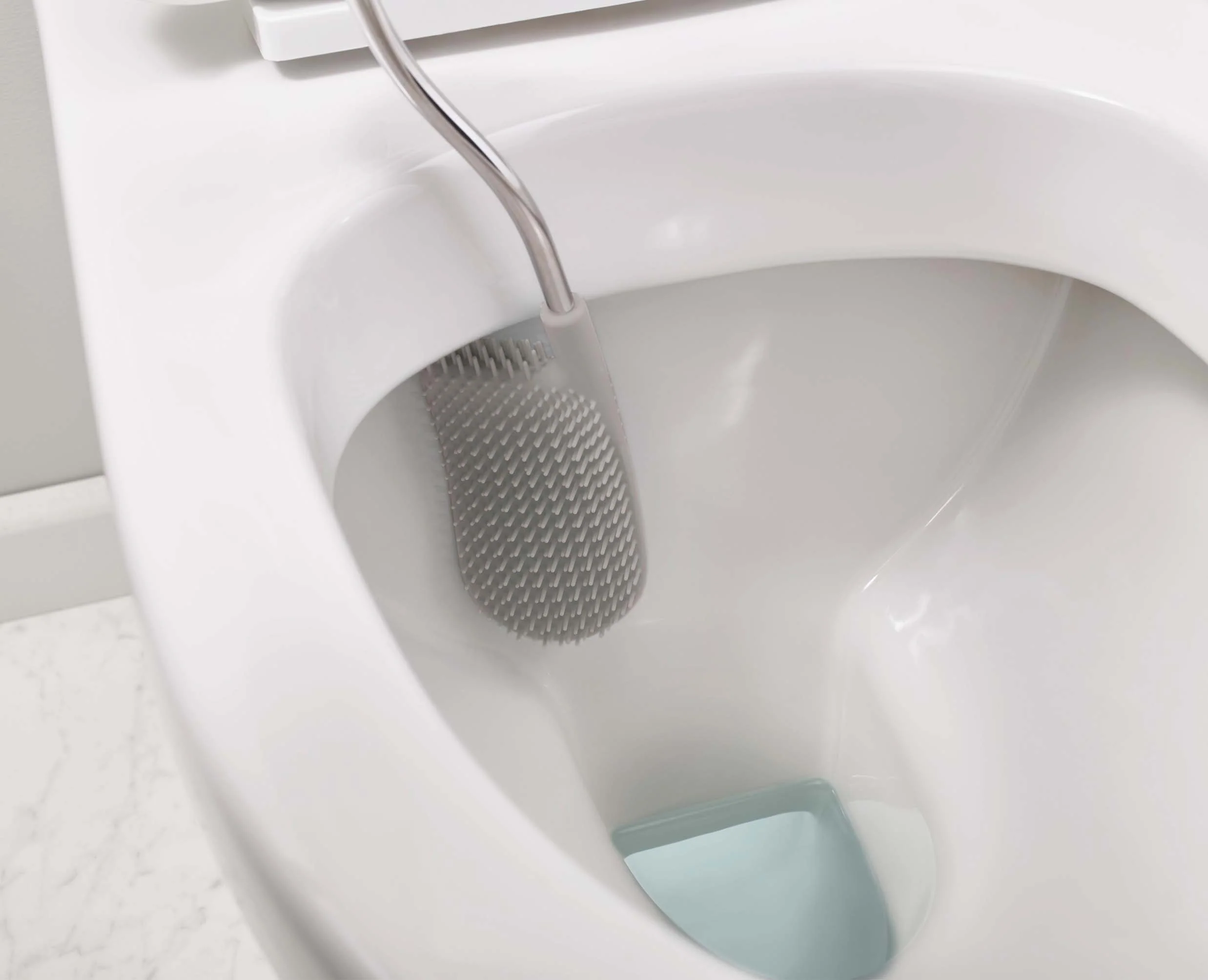 Flex™ Plus Light Gray Toilet Brush with Storage Caddy - Image 4
