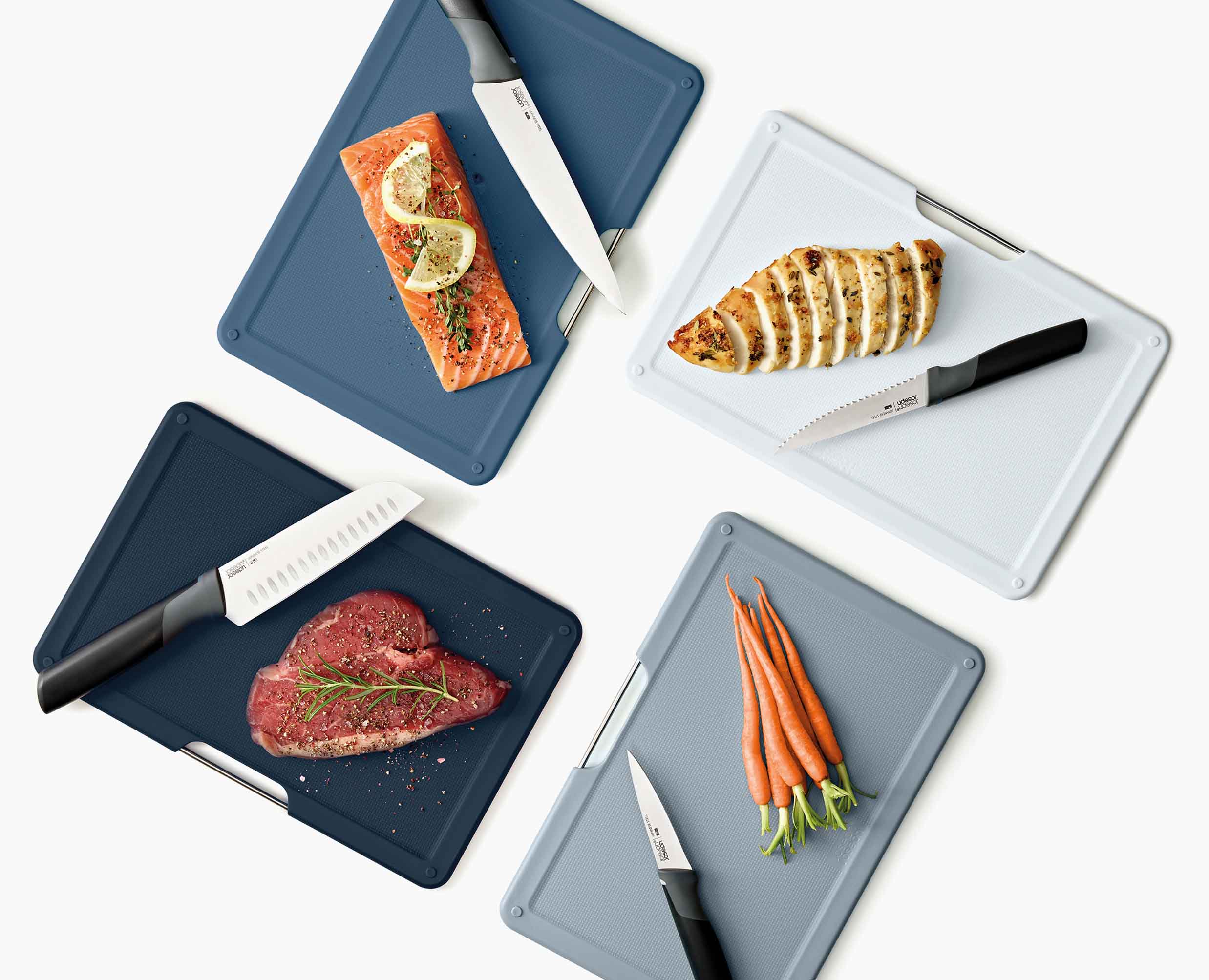 Folio™ Plus 8-piece Knife & Gray Cutting Board Set - Image 7