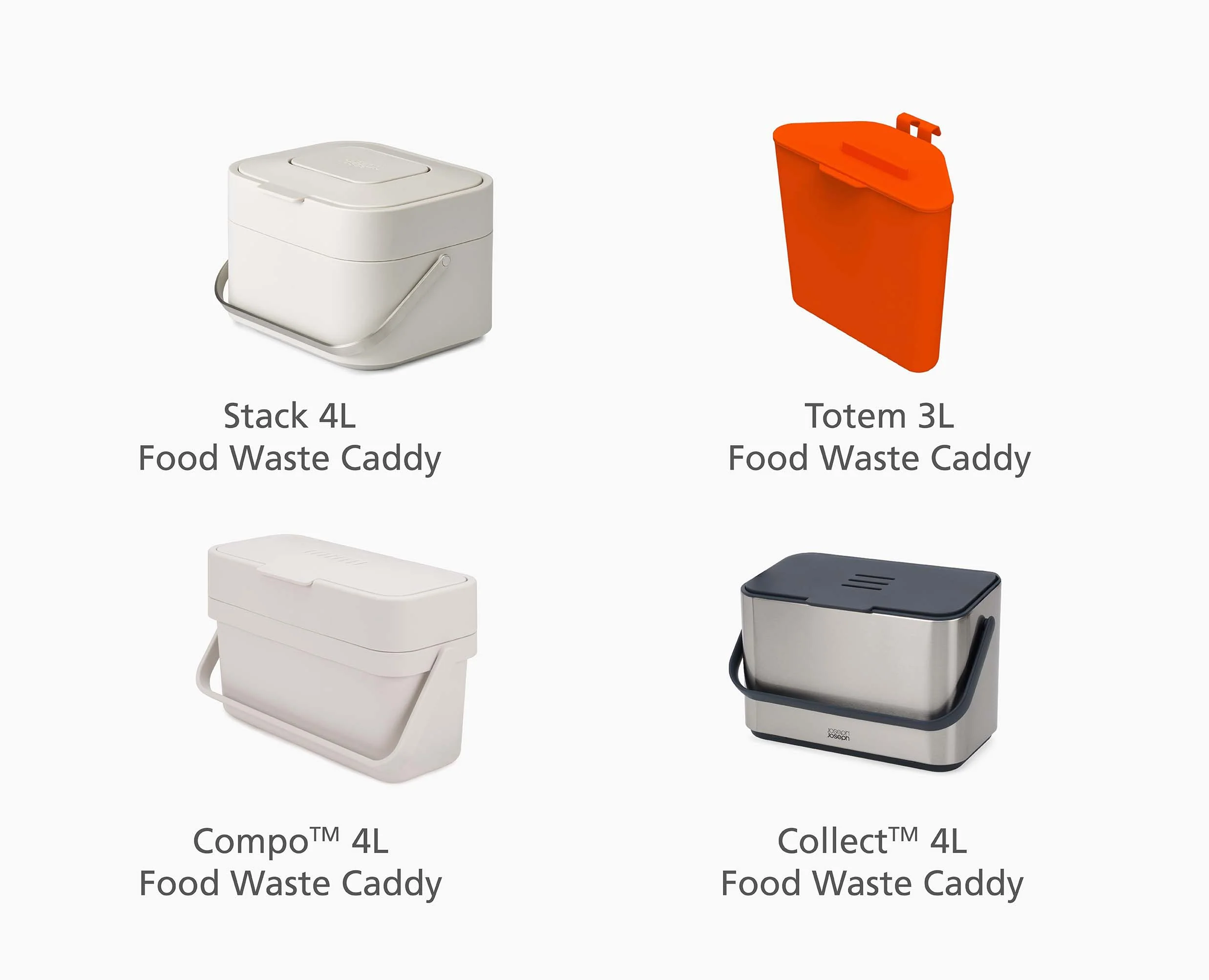 IW2 4L White Food Waste Caddy Trash Bags - Image 6