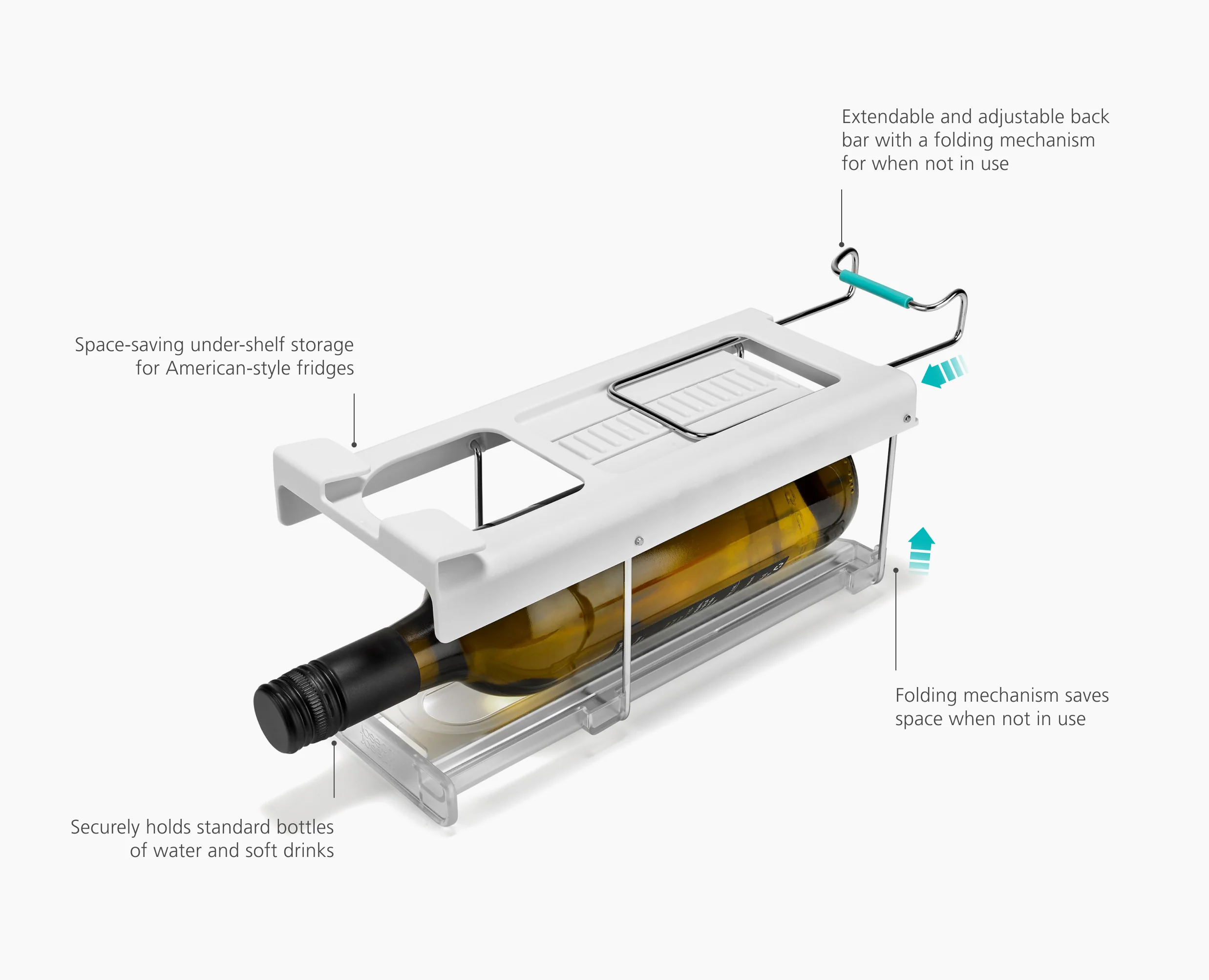 FridgeStore™ Under-Shelf Collapsible Bottle Holder - Image 6