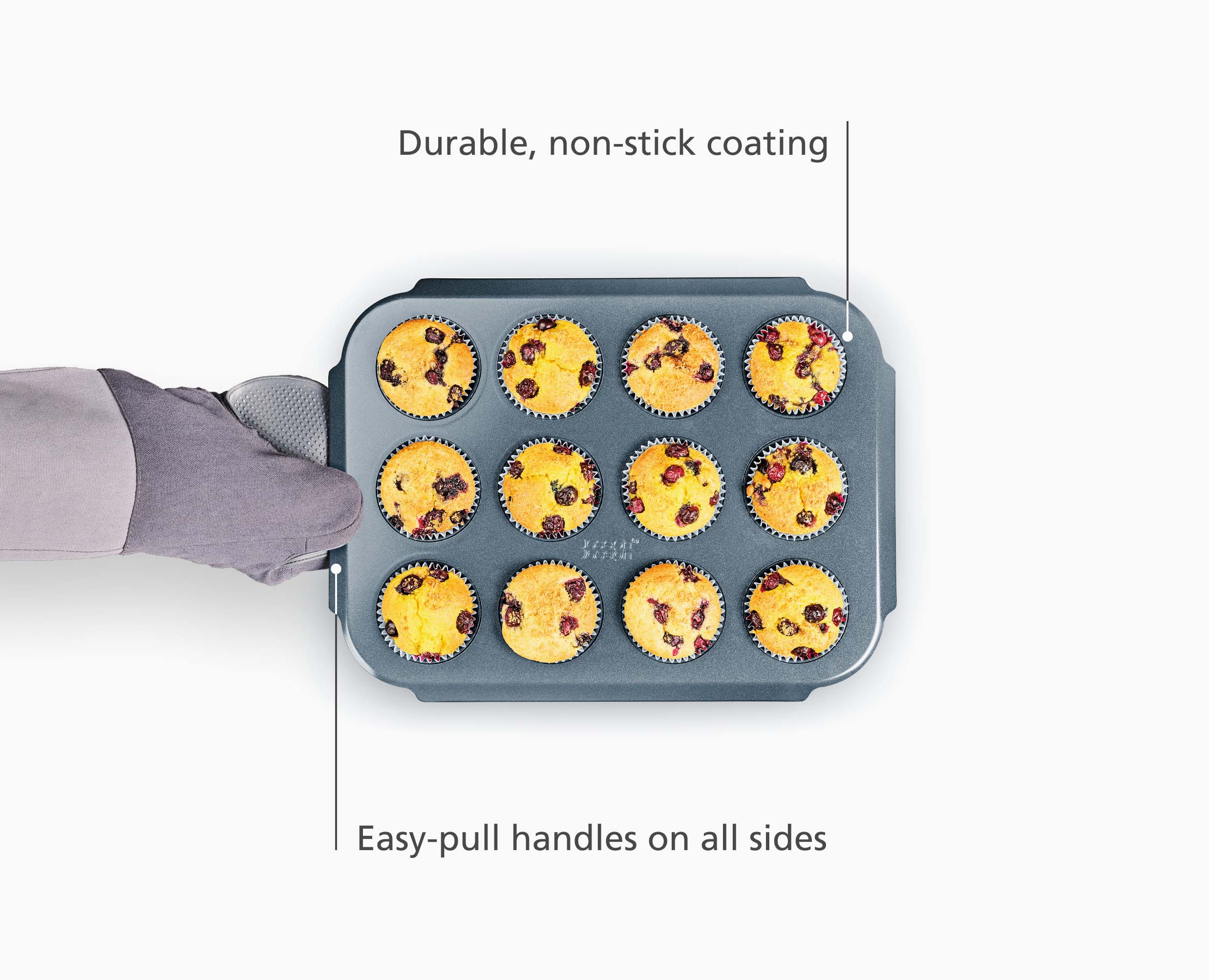 Nest™ Bake Non-Stick 12 Cup Blue Muffin Pan - Image 4