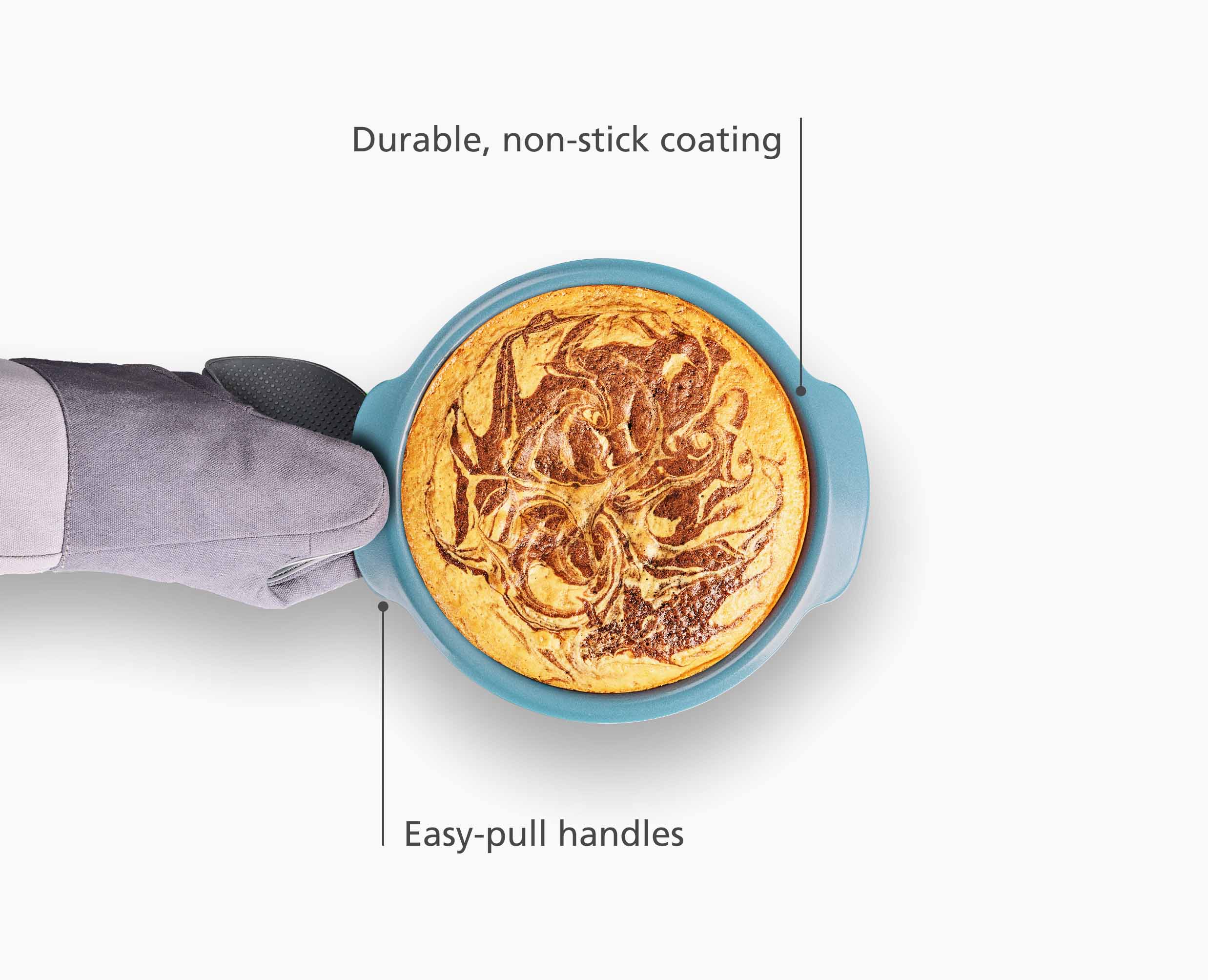 Nest™ Bake Non-Stick 8" Blue Round Cake Pan - Image 4