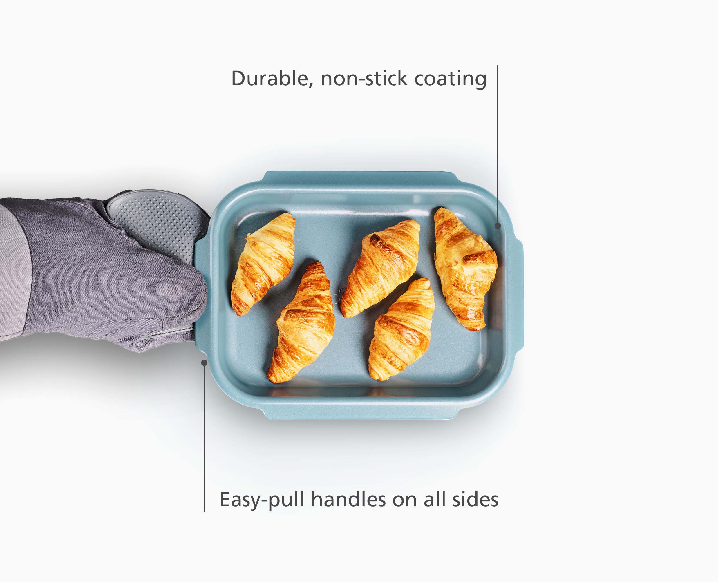 Nest™ Bake Non-Stick Small Blue Baking Sheet - Image 4