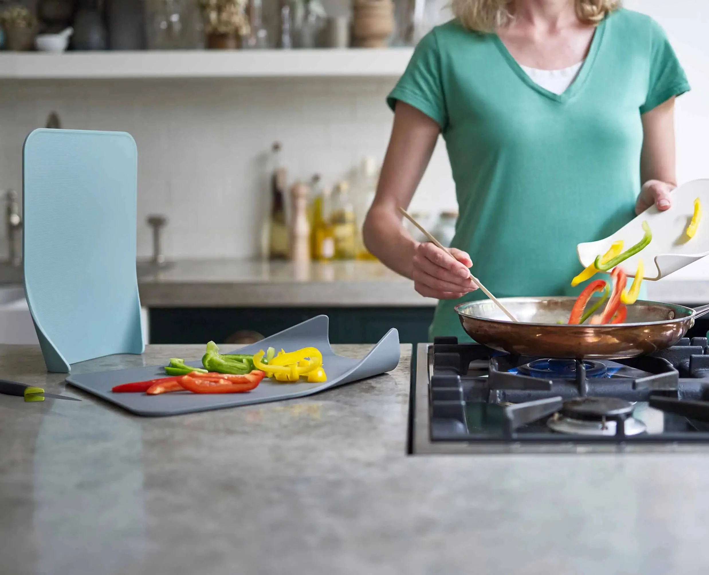 Nest™ Chop 3-piece Gray Cutting Board Set - Image 3