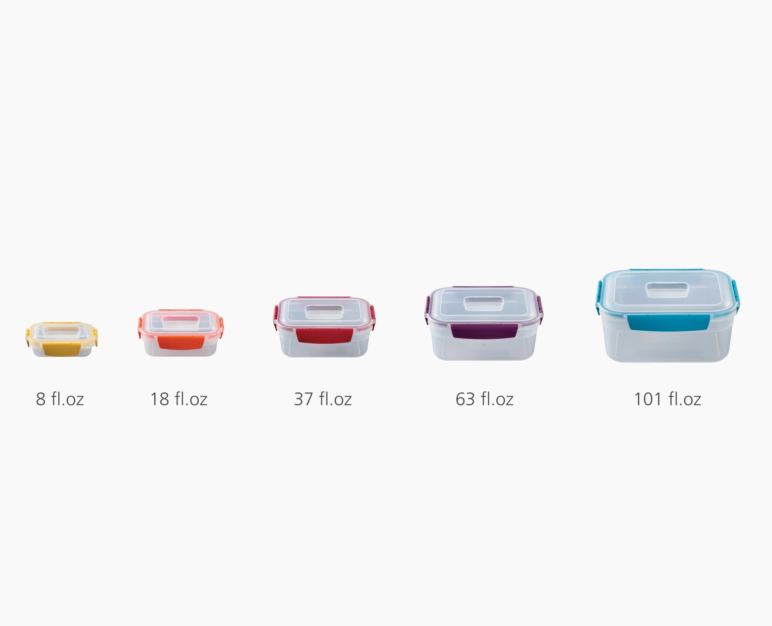 Nest™ Lock 10-piece Multicolor Food Container Set - Image 7