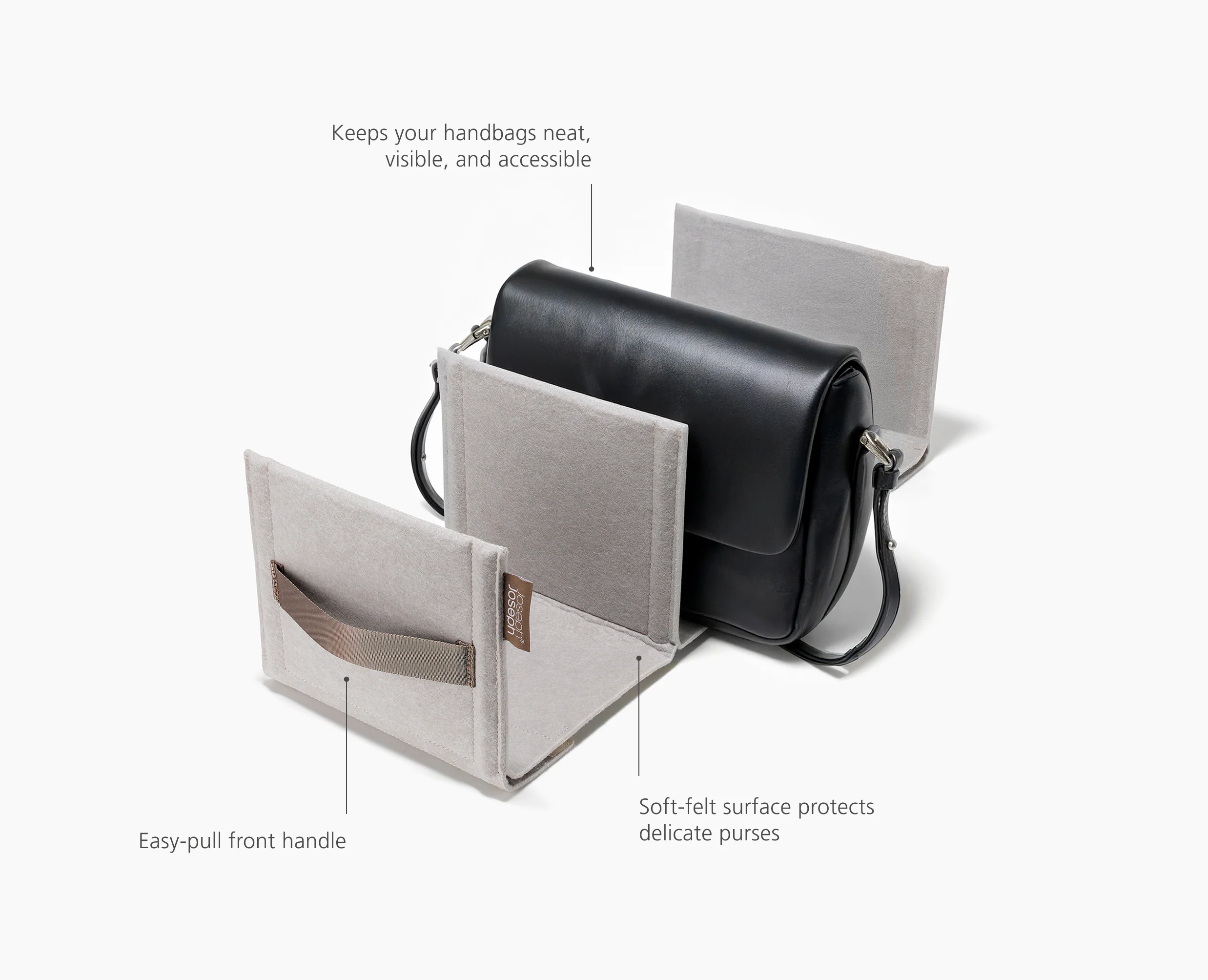 Orderly™ Ecru Bag & Purse Closet Organizer - Image 6