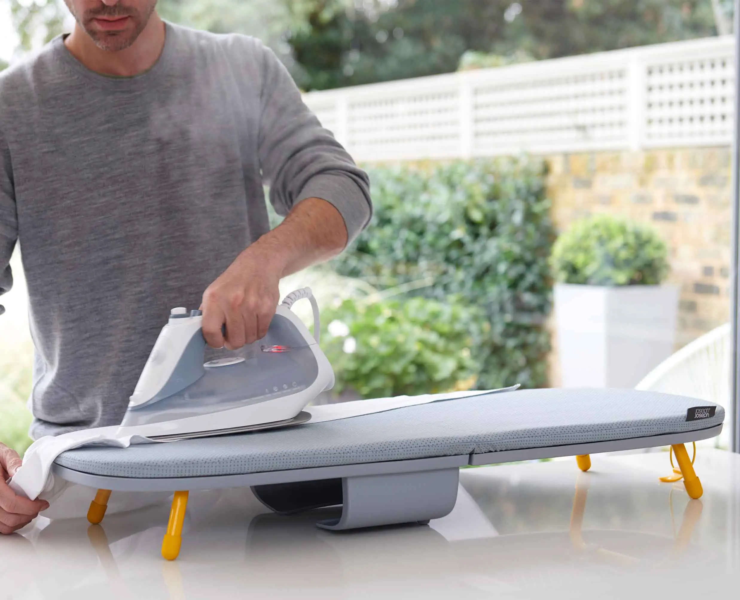 Pocket 35" Folding Gray Ironing Board - Image 3