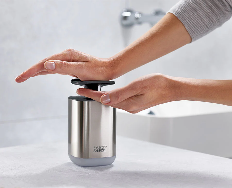 Presto™ Steel Gray Hygienic Soap Dispenser - Image 2