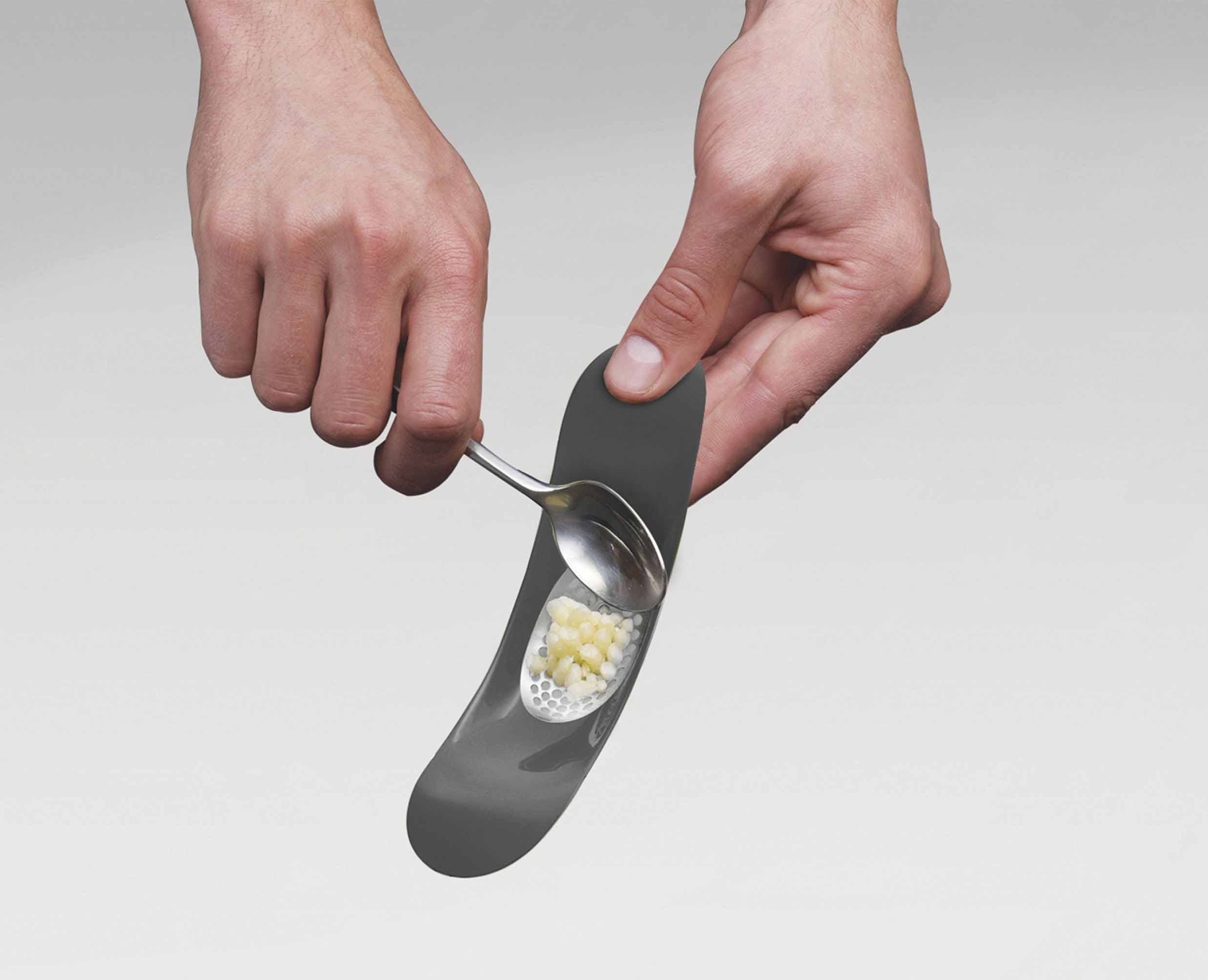 Rocker™ Silver Garlic Crusher - Image 5