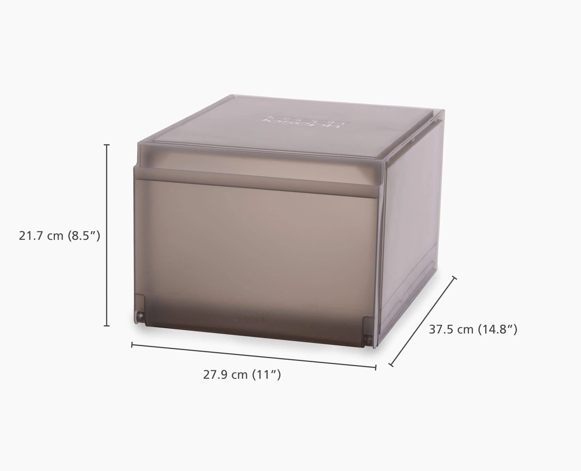 ShoeCase 6-piece Gray Shoe Storage Box - Image 5