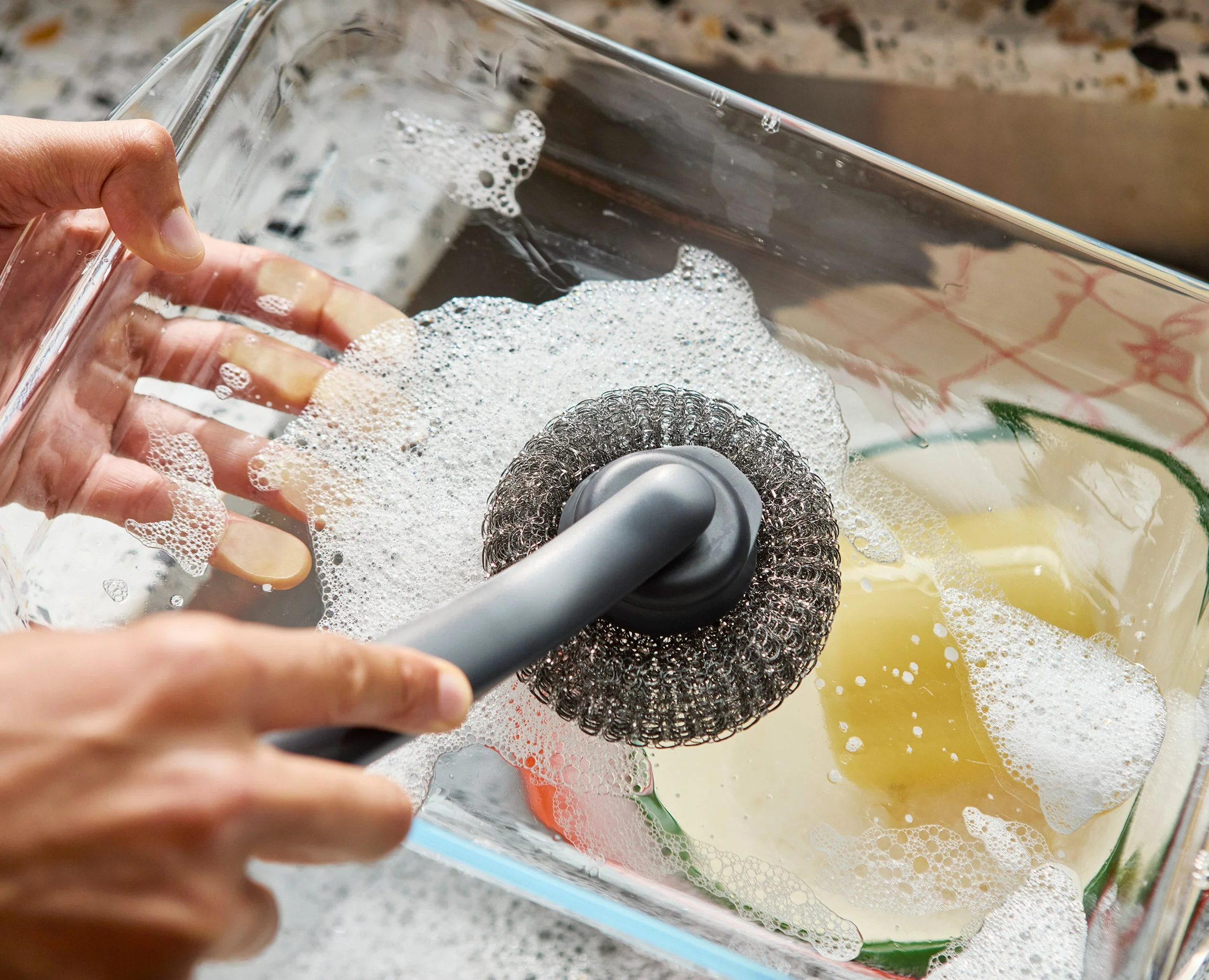 SinkTech™ Dish Brush with Replacement Head & Extra Heads - Image 2