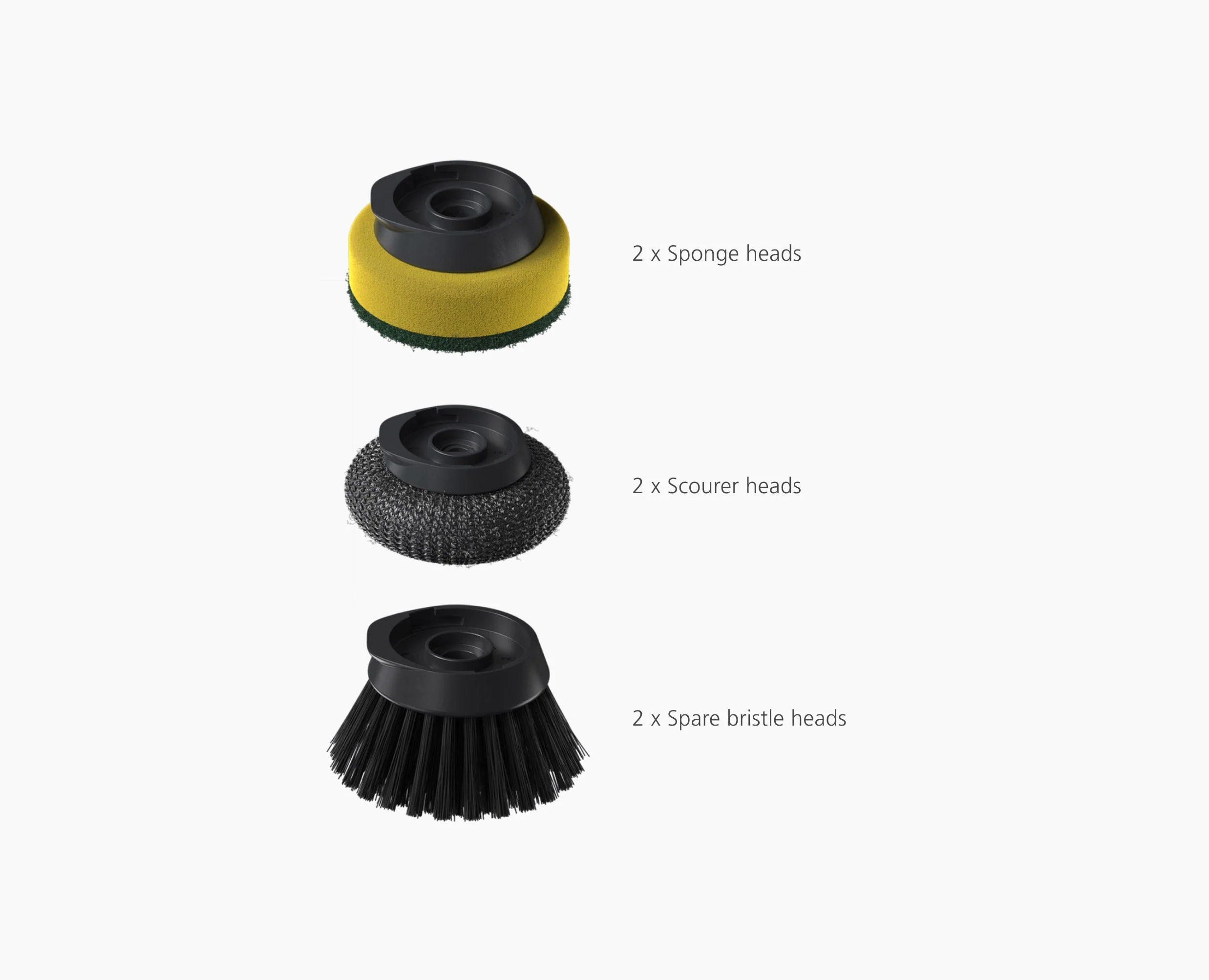 SinkTech™ Soap Dispensing Dish Brush with Steel Stand & Extra Heads - Image 9