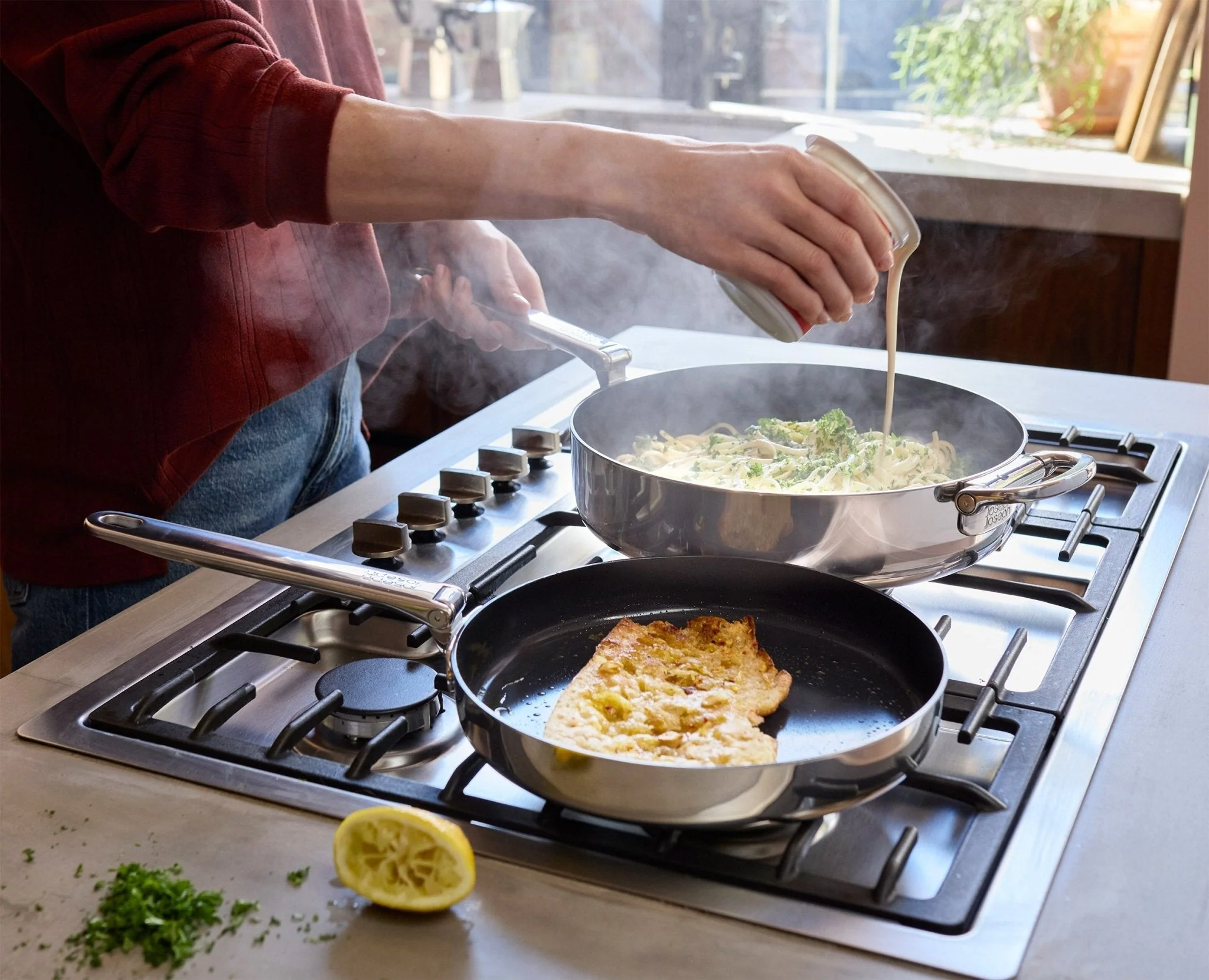 Space Steel Folding Handle Non-Stick 10" Frying Pan - Image 3