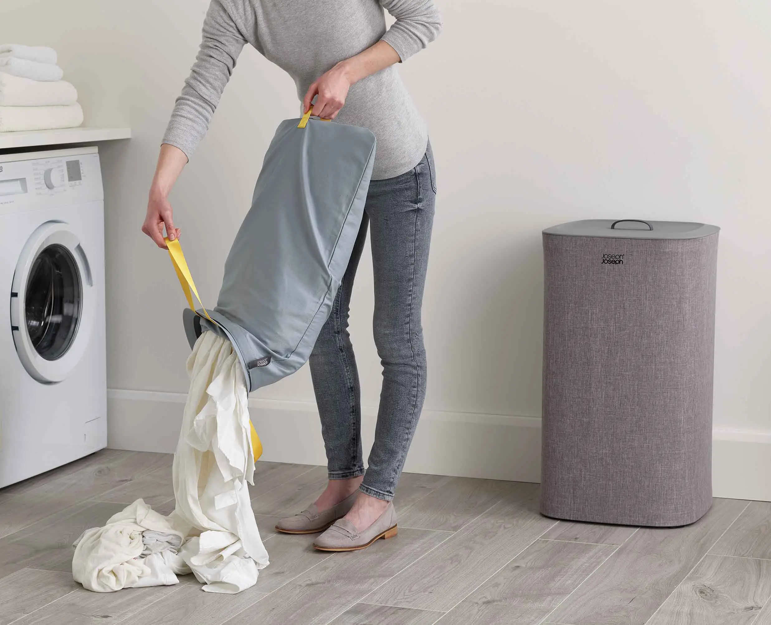 Tota 60L Gray Laundry Separation Basket - Image 6