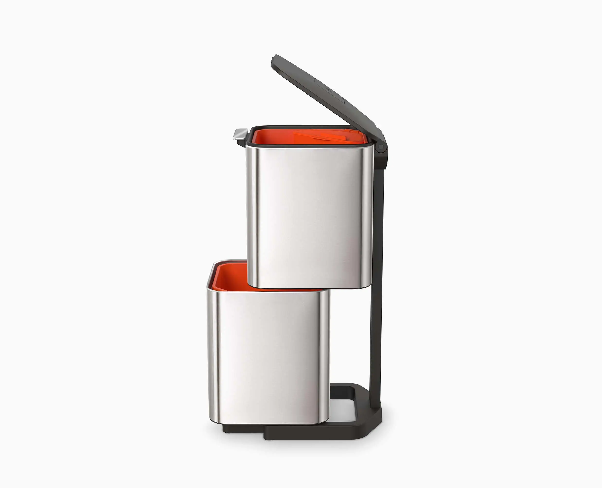 Totem Compact 40L Stainless-steel Waste & Recycling Trash Can - Image 8