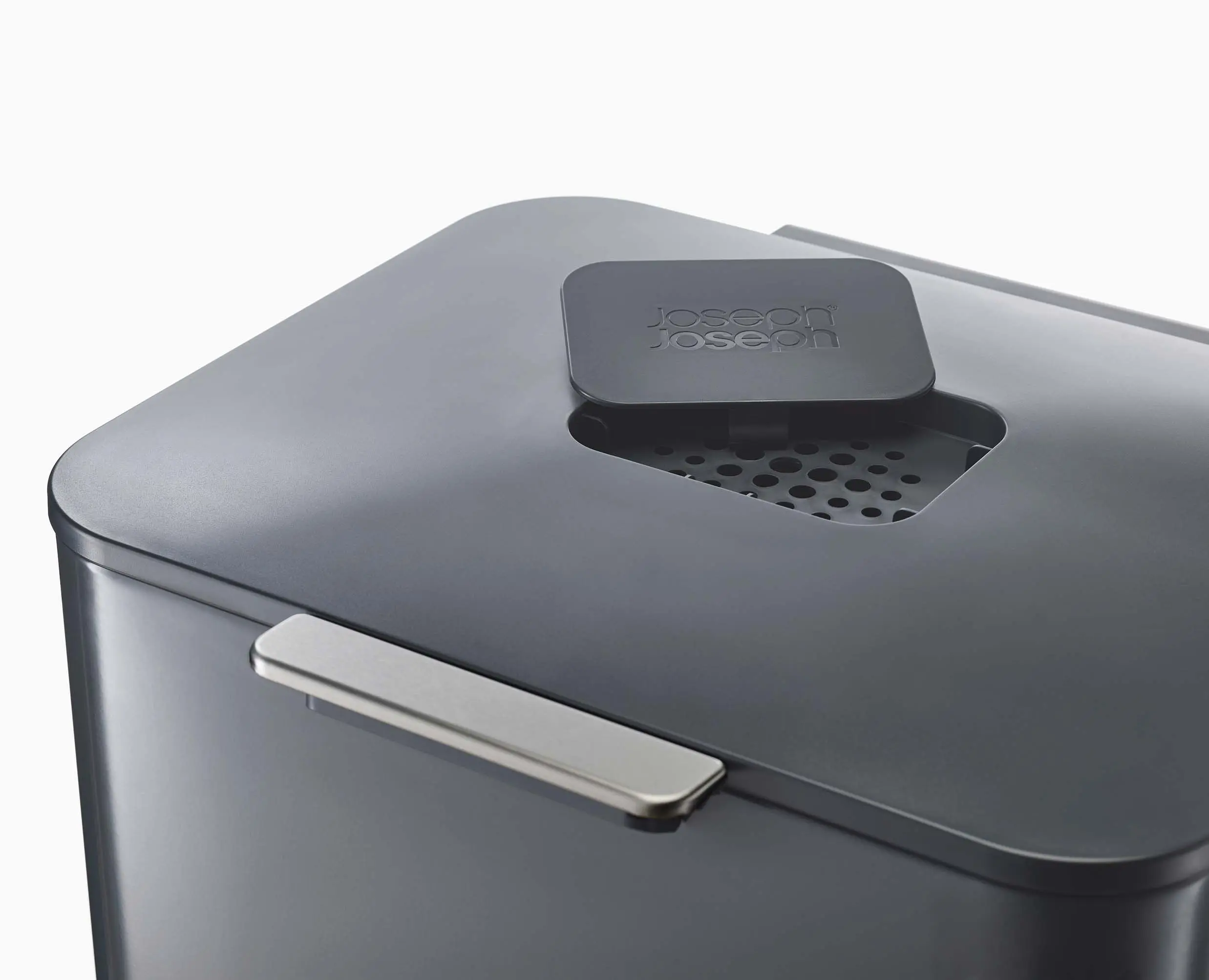 Totem Max 60L Gray Waste & Recycling Trash Can - Image 6
