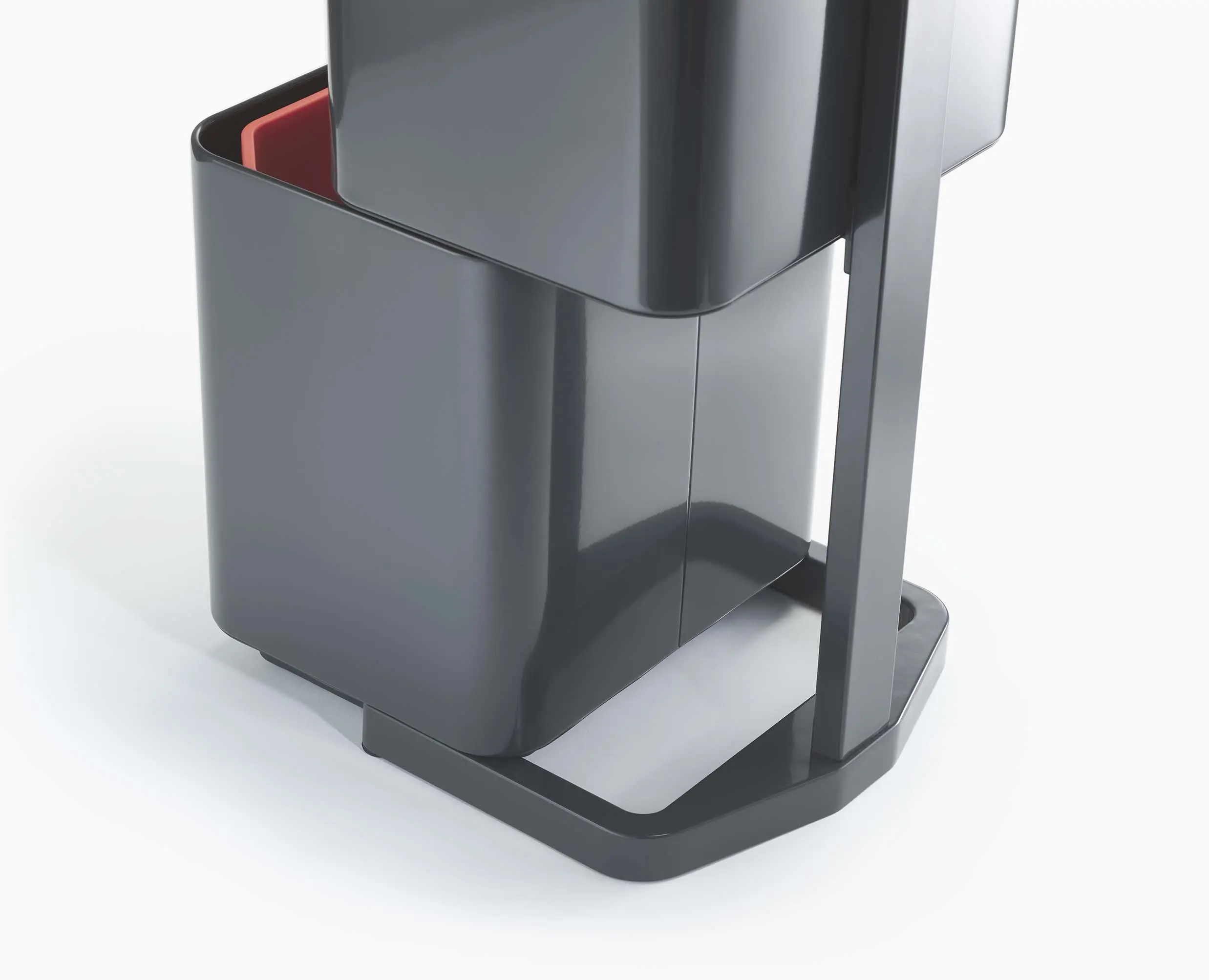 Totem Max 60L Gray Waste & Recycling Trash Can - Image 7