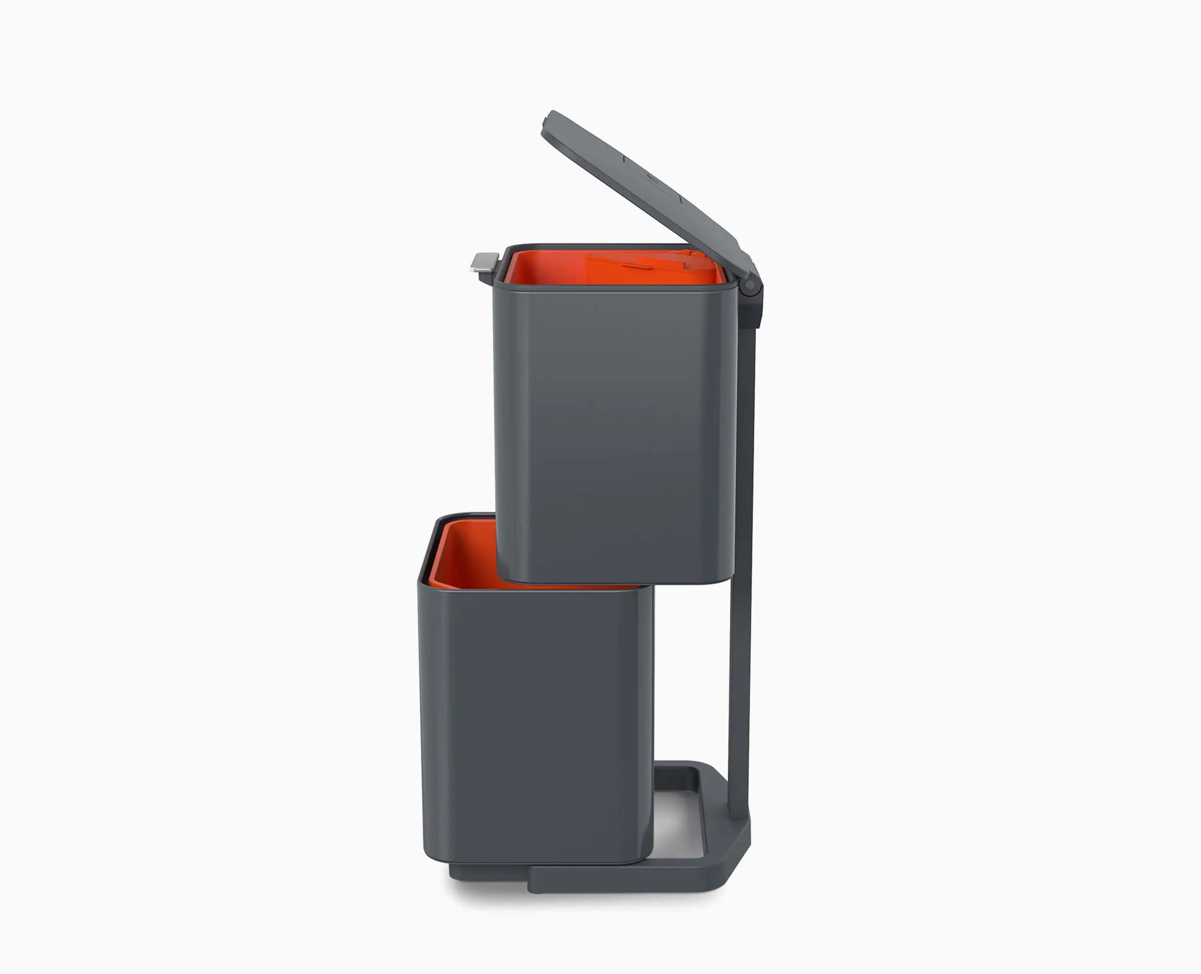 Totem Max 60L Gray Waste & Recycling Trash Can - Image 8